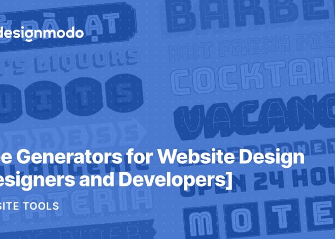 Gratis generatorer til webstedsdesign [Designers and Developers]